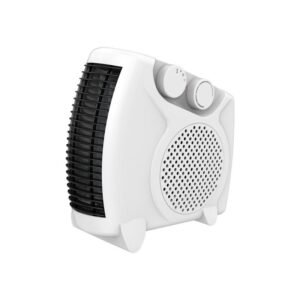 Straame Upright Portable Fan Heater with Variable Thermostat, 2 Heat Settings & Fan Mode Room Electric Heater, Easy to Use, Compact Design with Carry Handle Heater